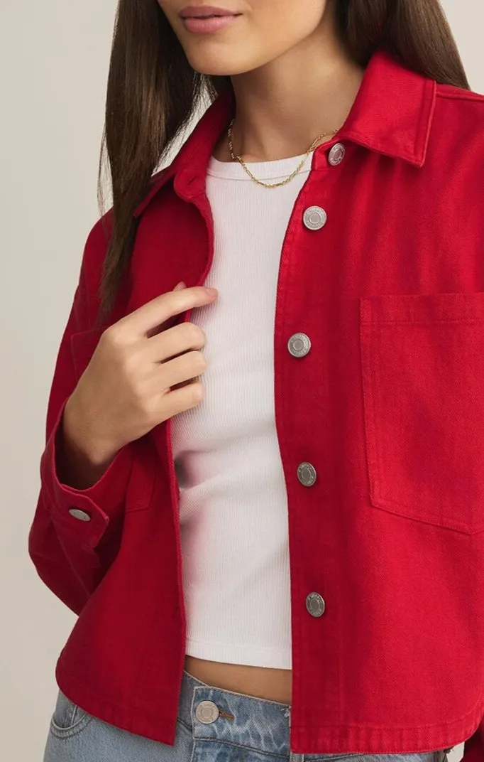 All Day Cropped Denim Jacket