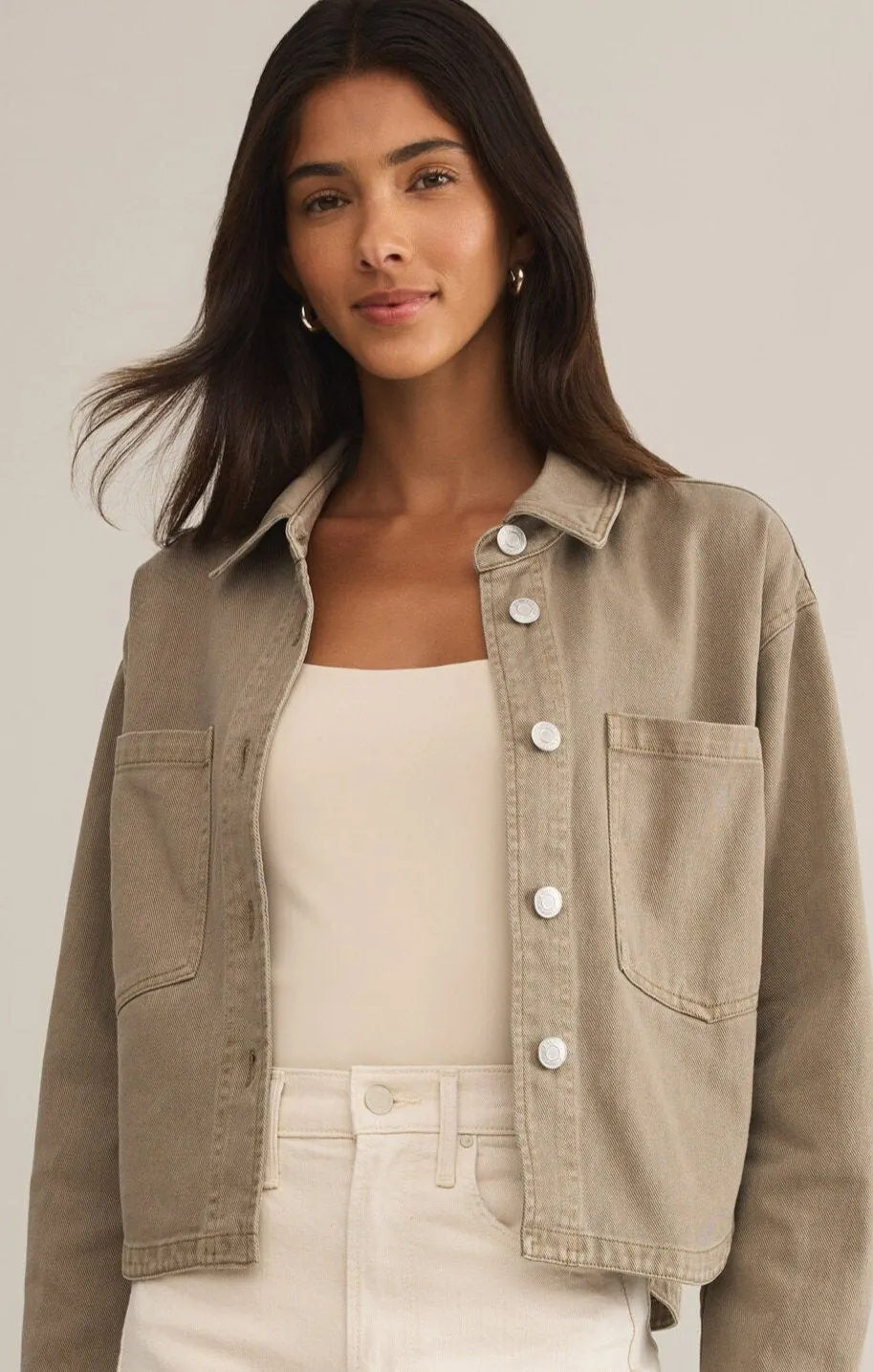 All Day Cropped Denim Jacket