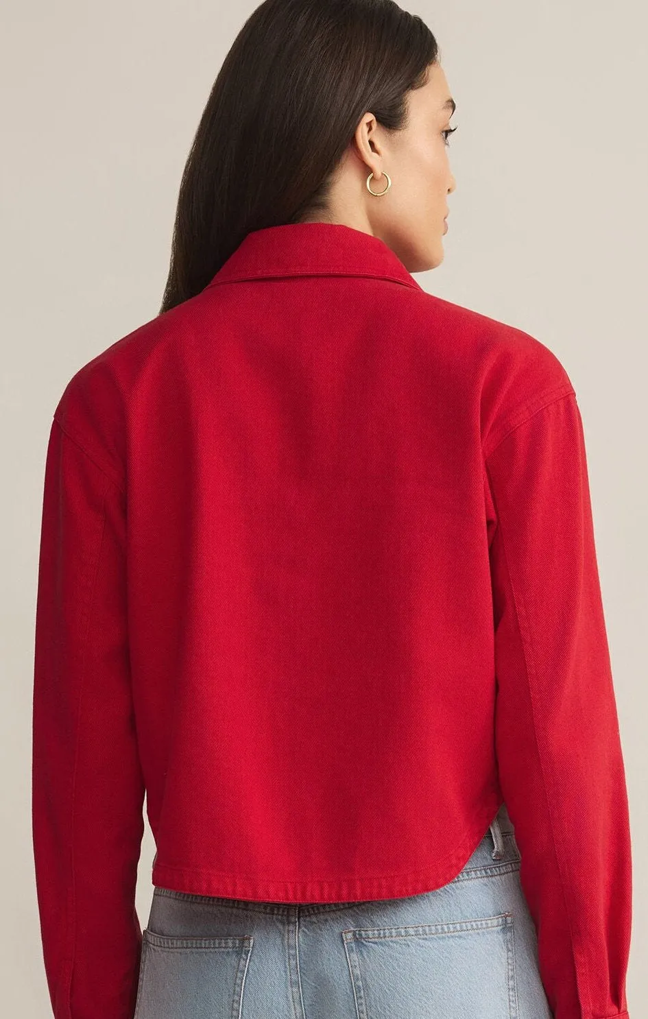 All Day Cropped Denim Jacket