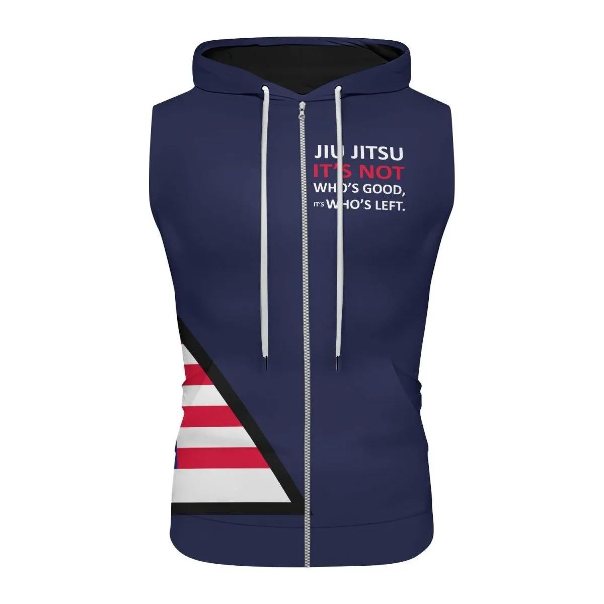 American Flag Blue Sleeveless Pullover & Zip Hoodie