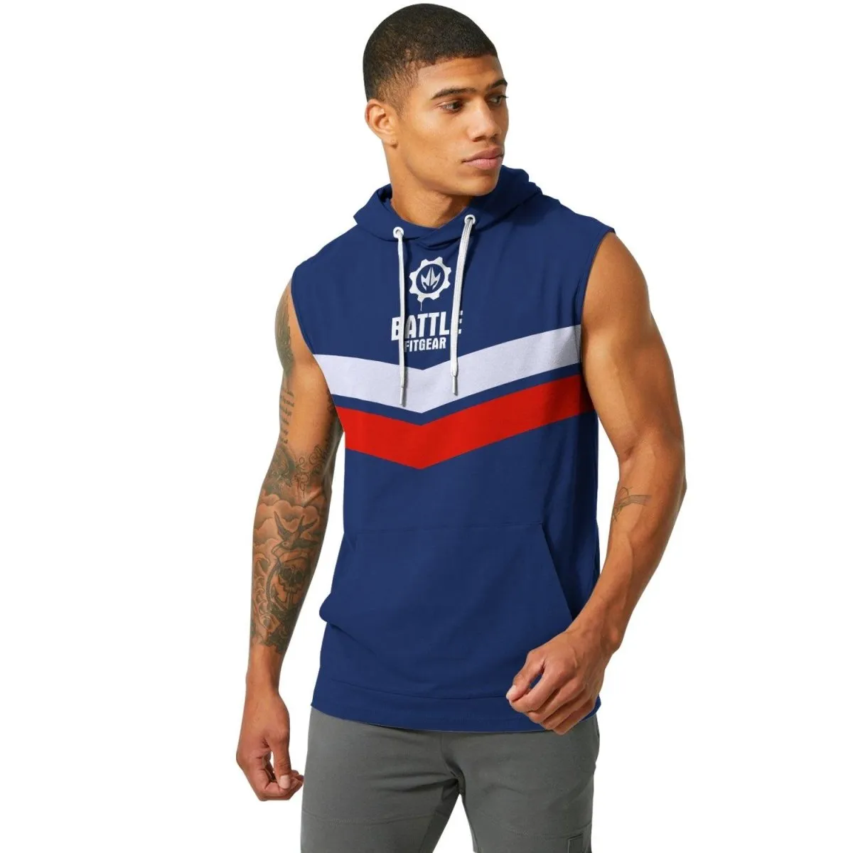 American Flag Sleeveless Pullover & Zip Hoodie