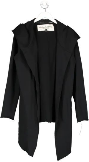 Boda Skins Black Limited Edition Shark Hooded Drape Jacket UK M