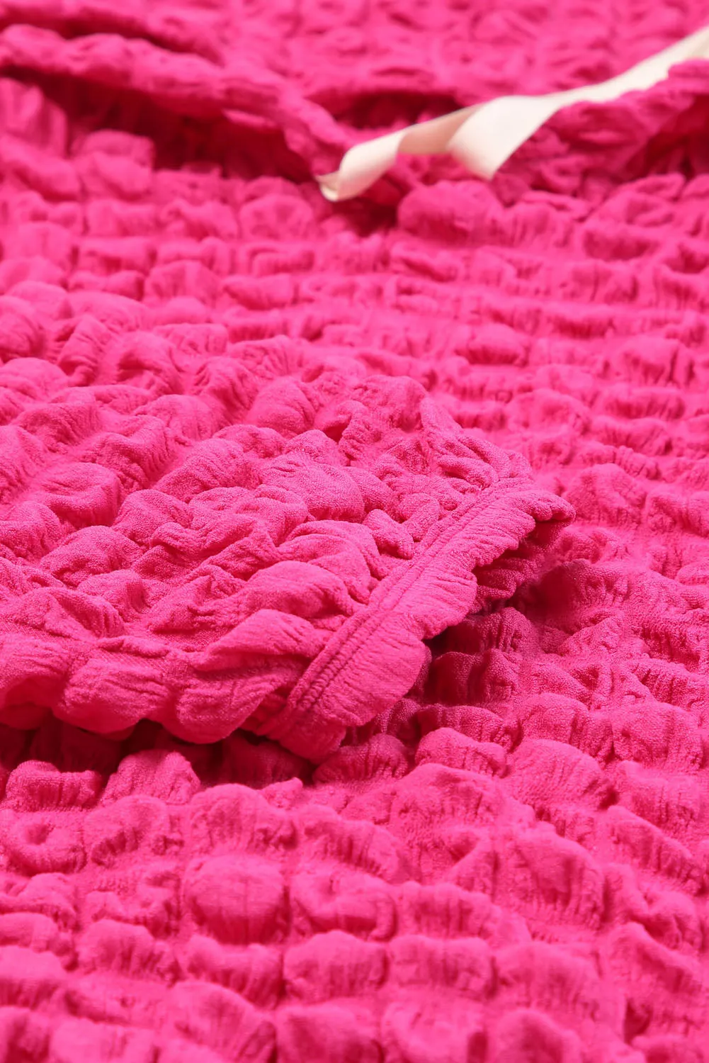 Bubble Textured Waffle Hoodie