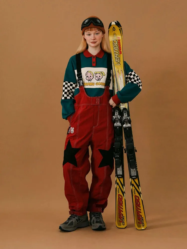 Chic Y2K Cartoon Embroidered Graphic Pullover