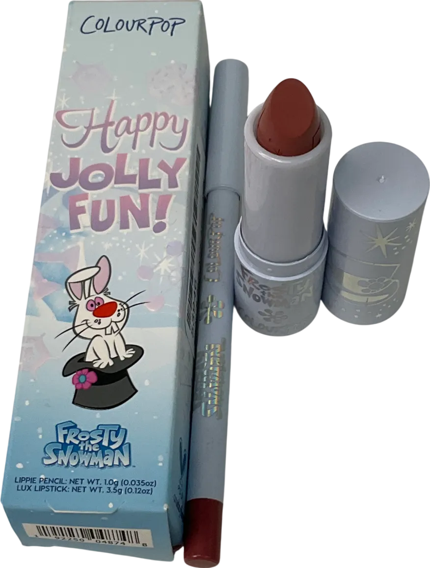 colourpop Happy Jolly Fun! Lip Pencil & Lipstick Duo Frosty The Snowman 1.0