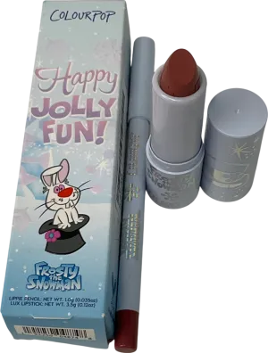 colourpop Happy Jolly Fun! Lip Pencil & Lipstick Duo Frosty The Snowman 1.0
