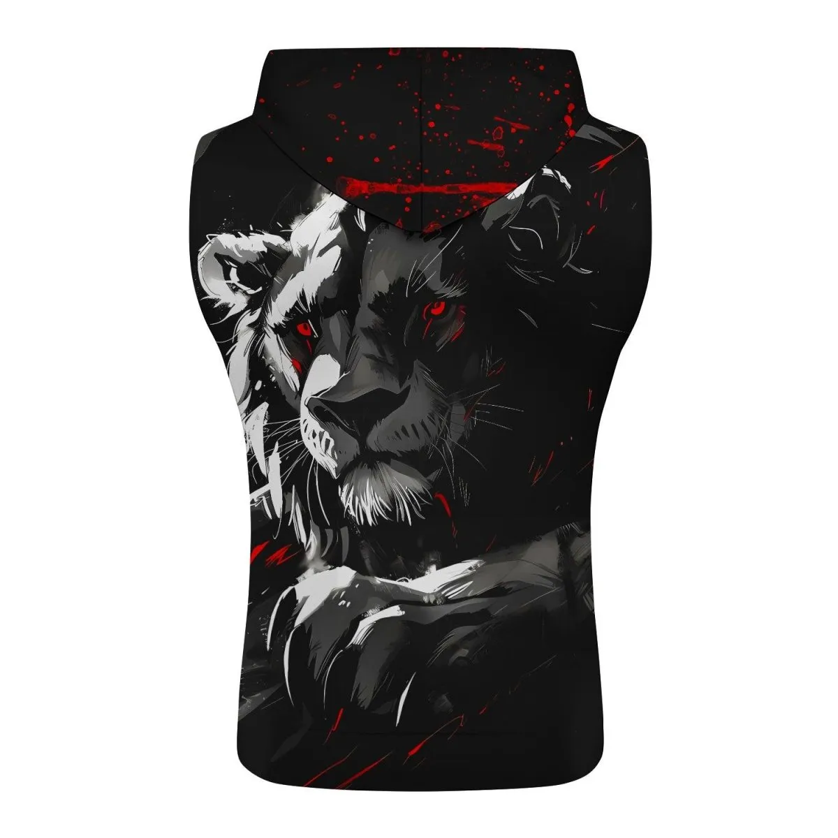 Dangerous Lion Sleeveless Pullover & Zip Hoodie