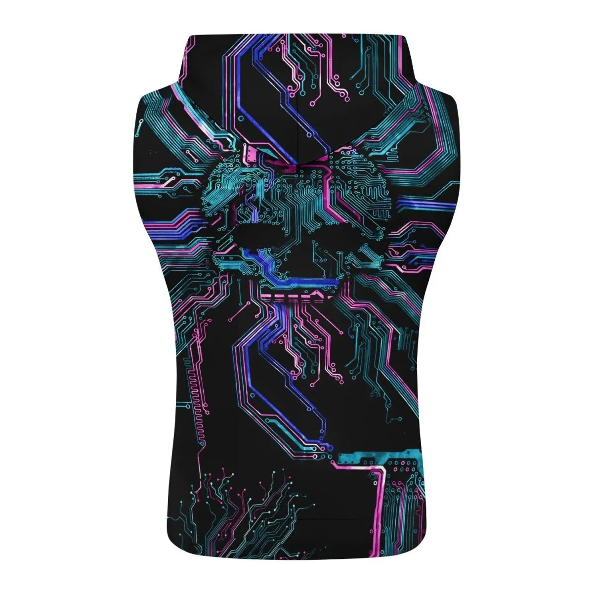 Deadly Glowing Circuit Sleeveless Pullover & Zip Hoodie