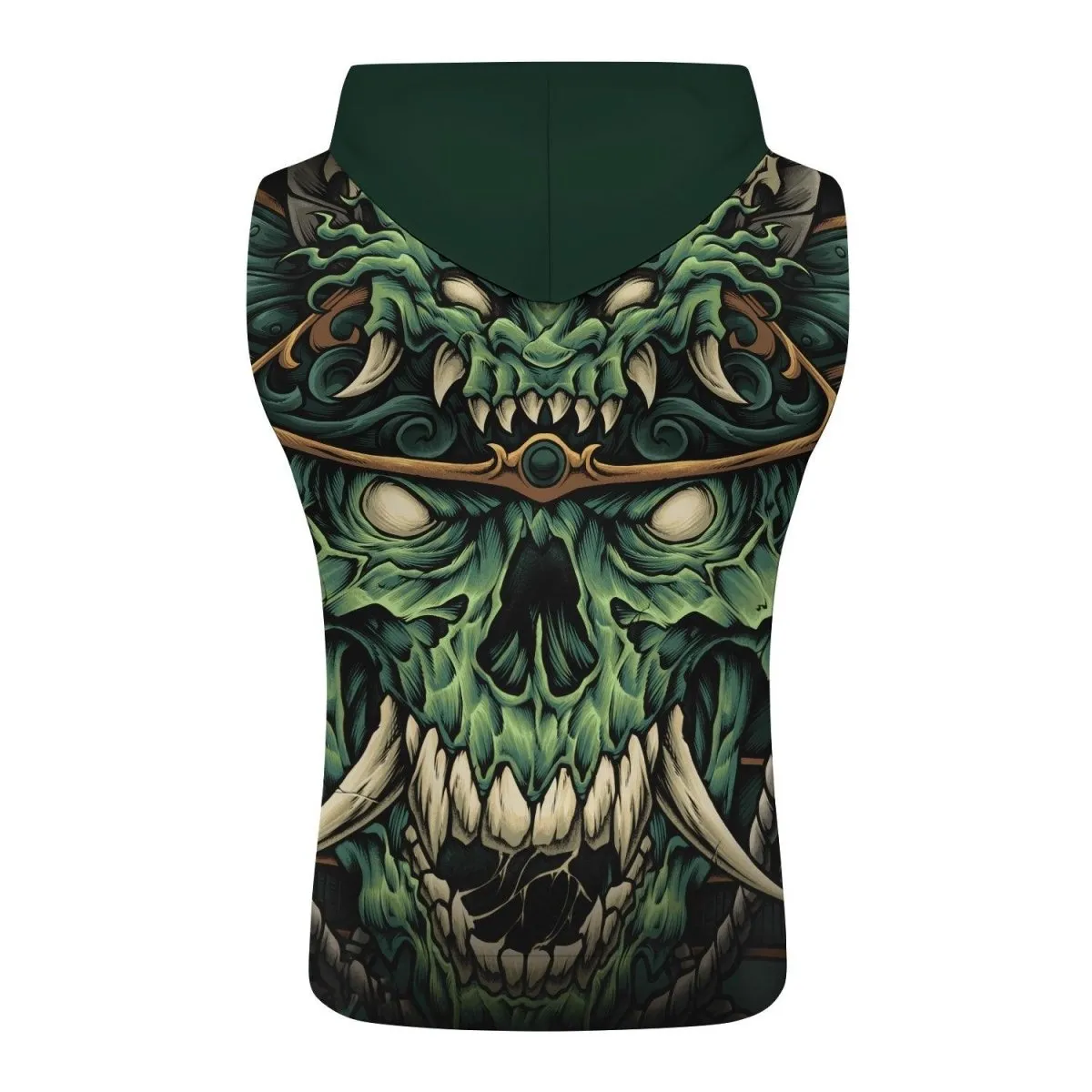 Evil Japanese Samurai Sleeveless Pullover & Zip Hoodie