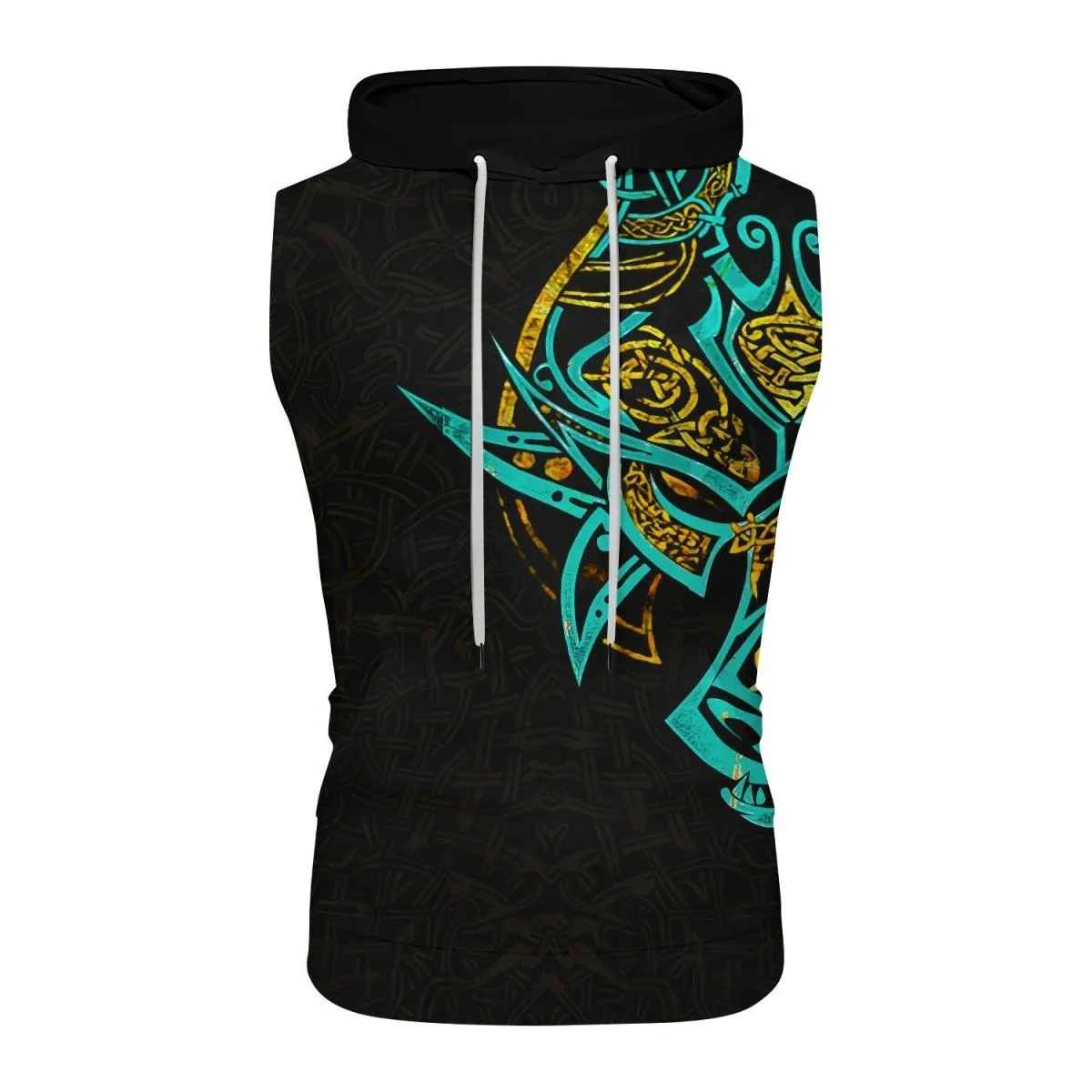 Fenrir Norse Wolf Sleeveless Pullover & Zip Hoodie