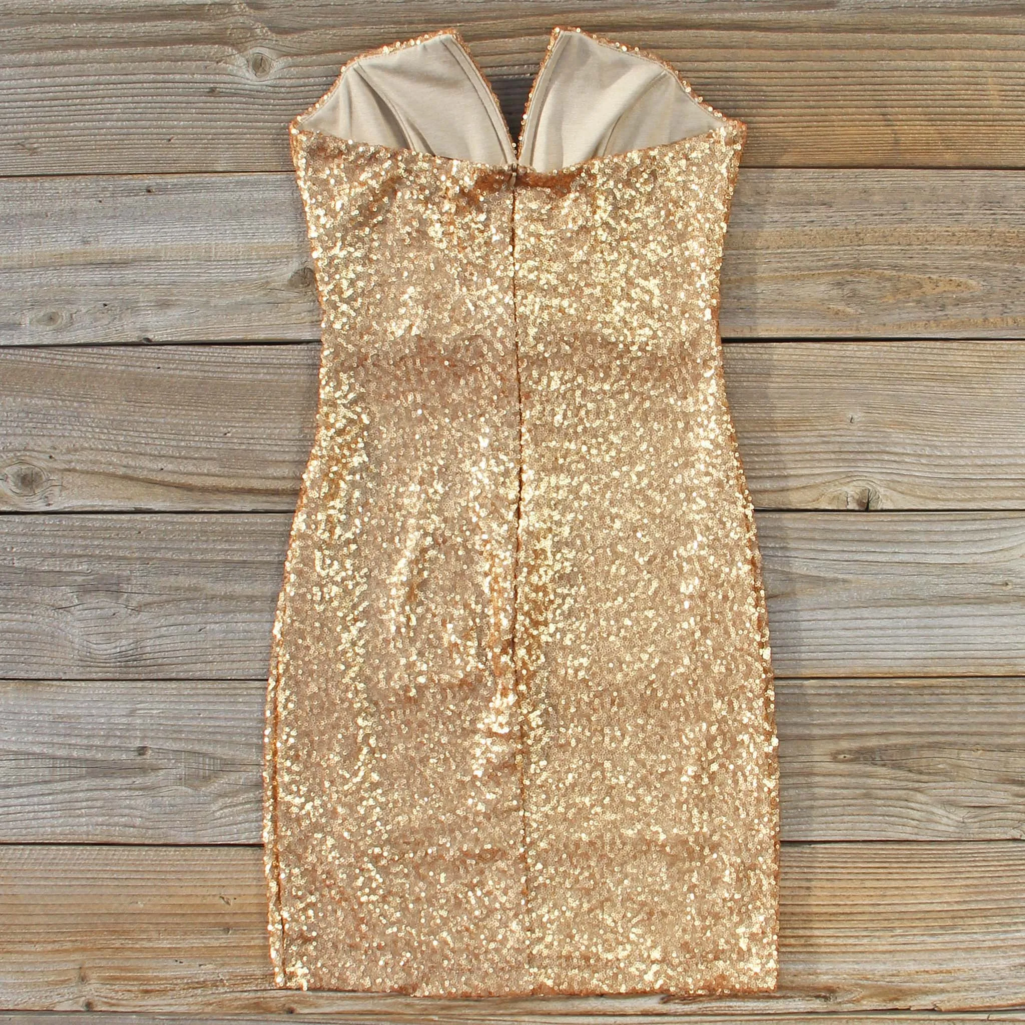 Golden Hearts Party Dress