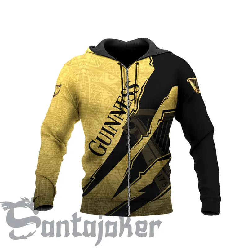 Guinness Beer Monster Style Hoodie & Zip Hoodie