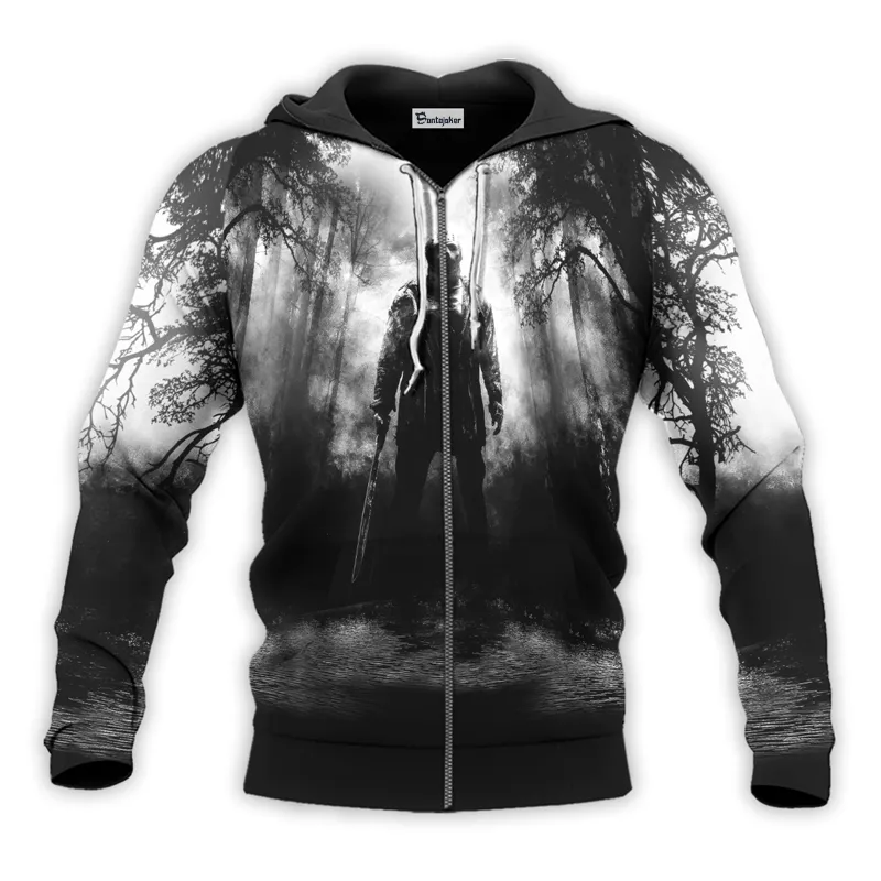 Jason Voorhees In The Woods Hoodie & Zip Hoodie