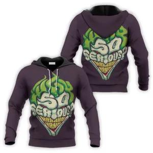 Joker Why So Serious HaHaHa Purple Hoodie & Zip Hoodie