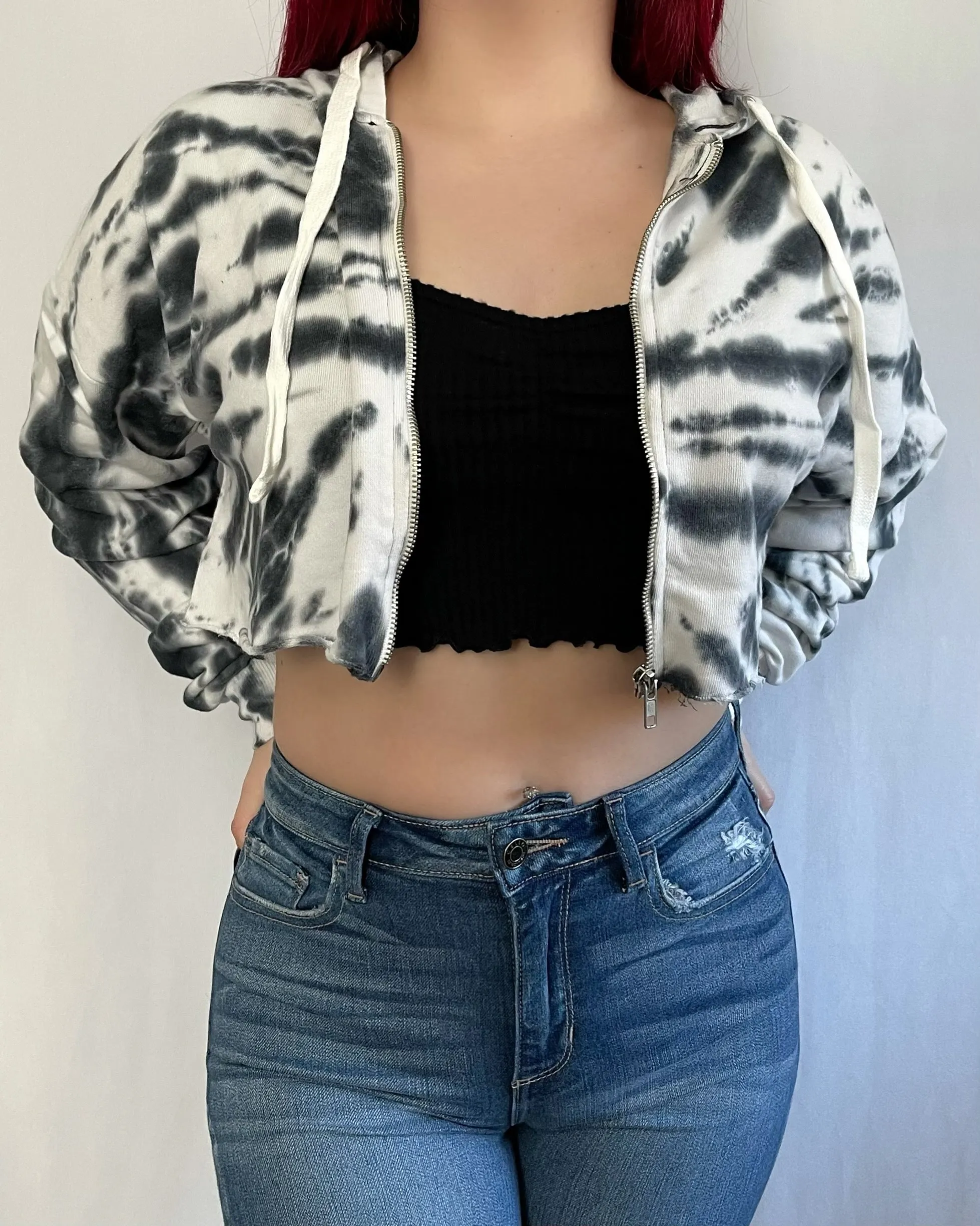 Julie Tie Dye Jacket (Black)