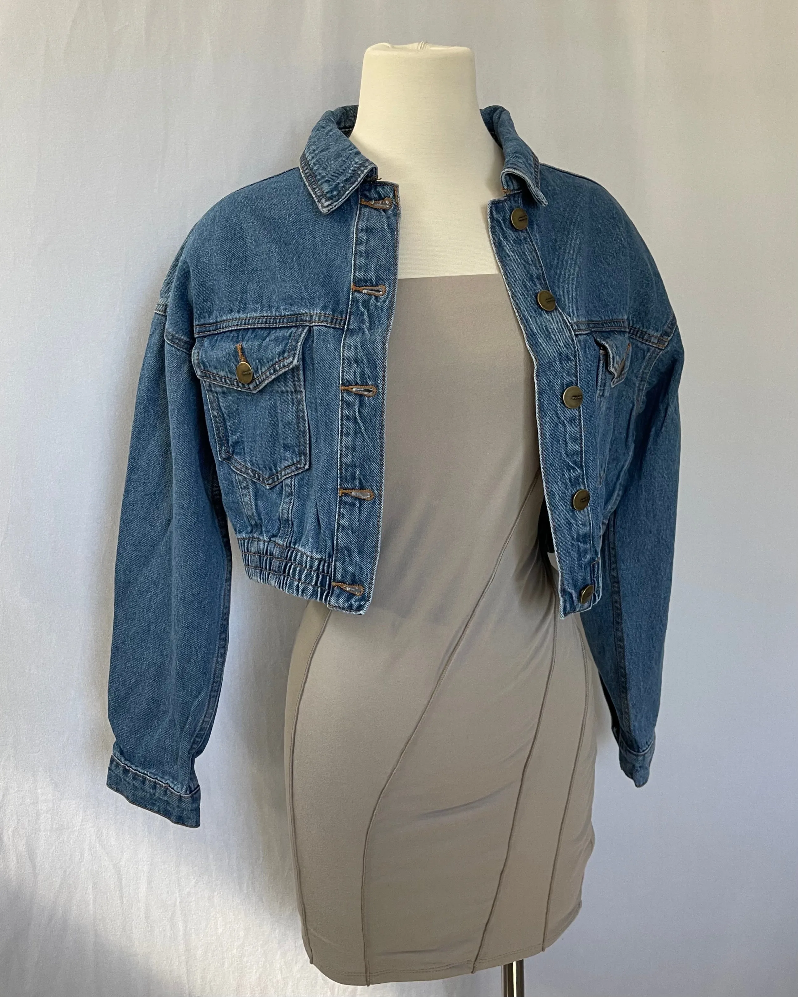 Karla Denim Jacket (Medium Blue)