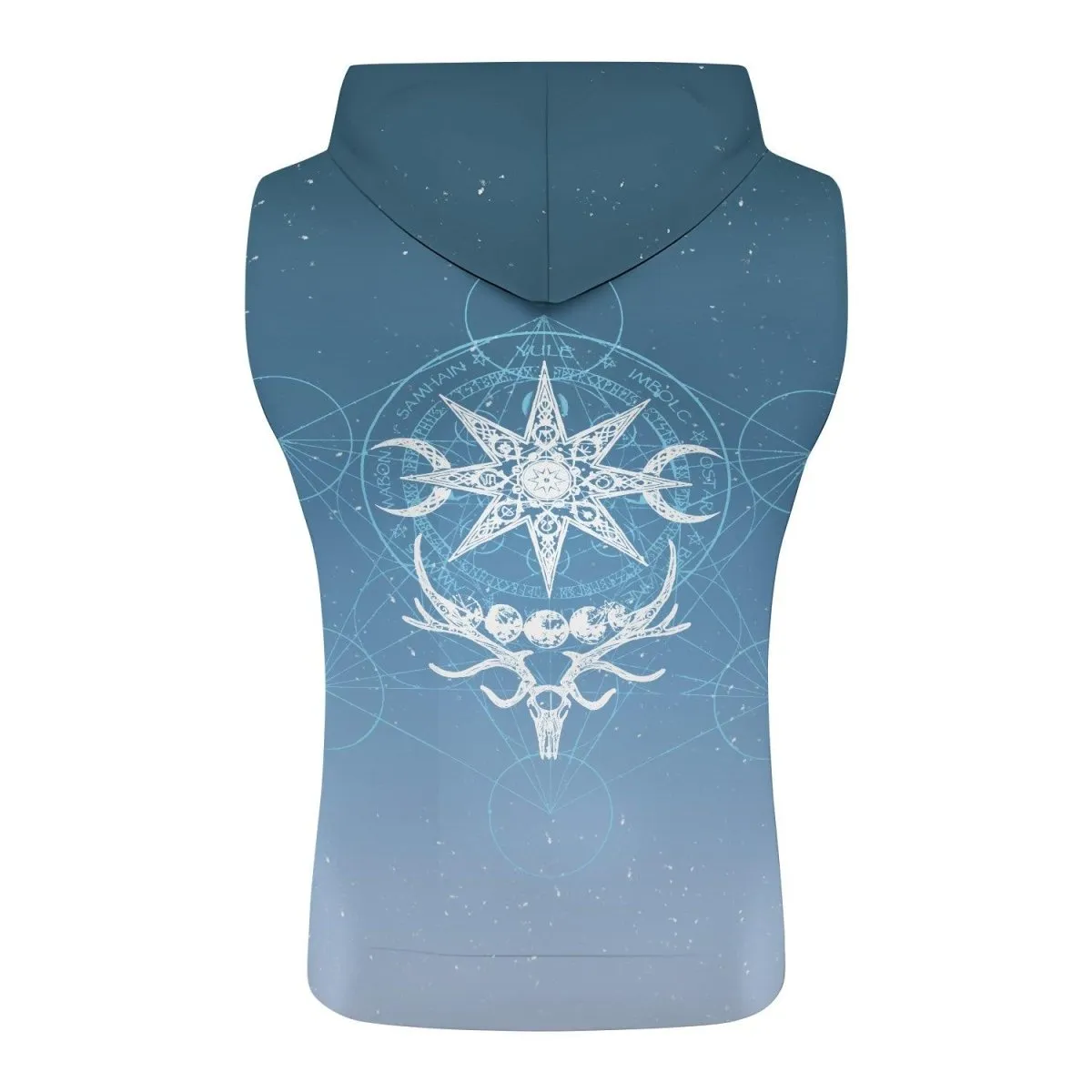 Light Blue YULE Sleeveless Pullover & Zip Hoodie