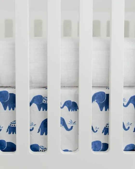 Little Unicorn Percale Crib Skirt