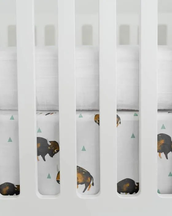 Little Unicorn Percale Crib Skirt