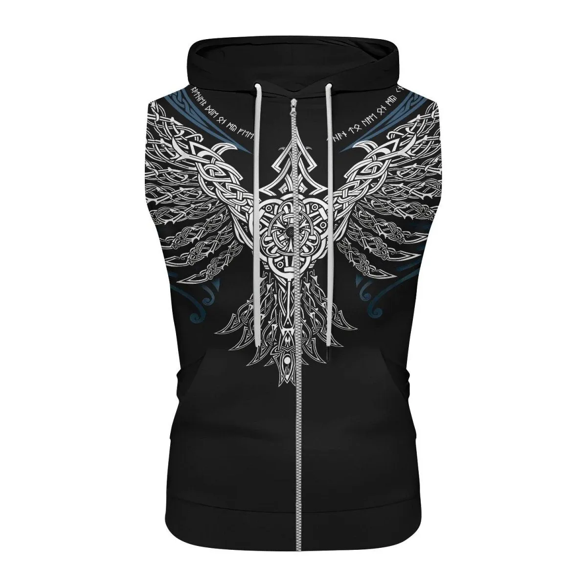 Muninn Eagle Sleeveless Pullover & Zip Hoodie
