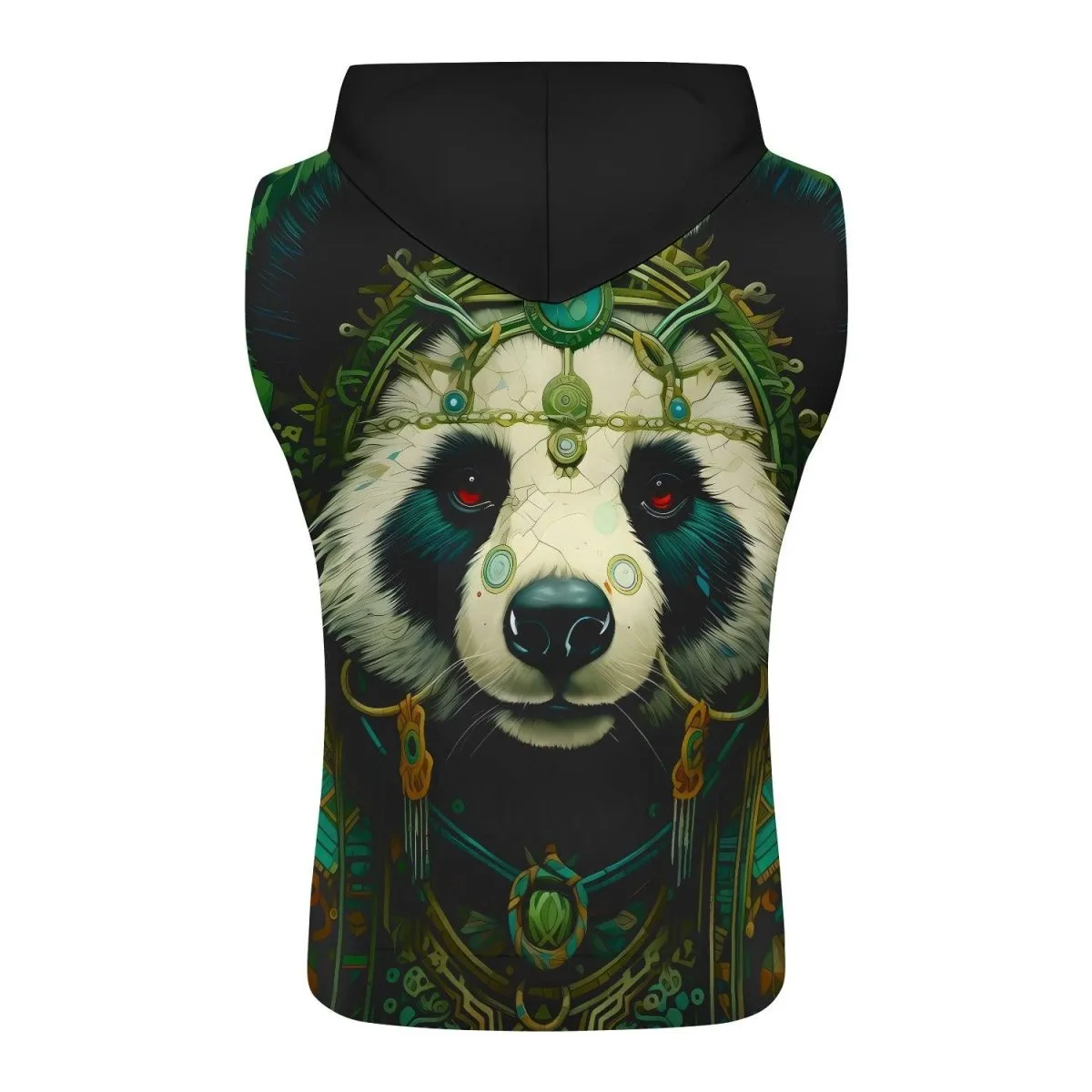 Native Panda Sleeveless Pullover & Zip Hoodie