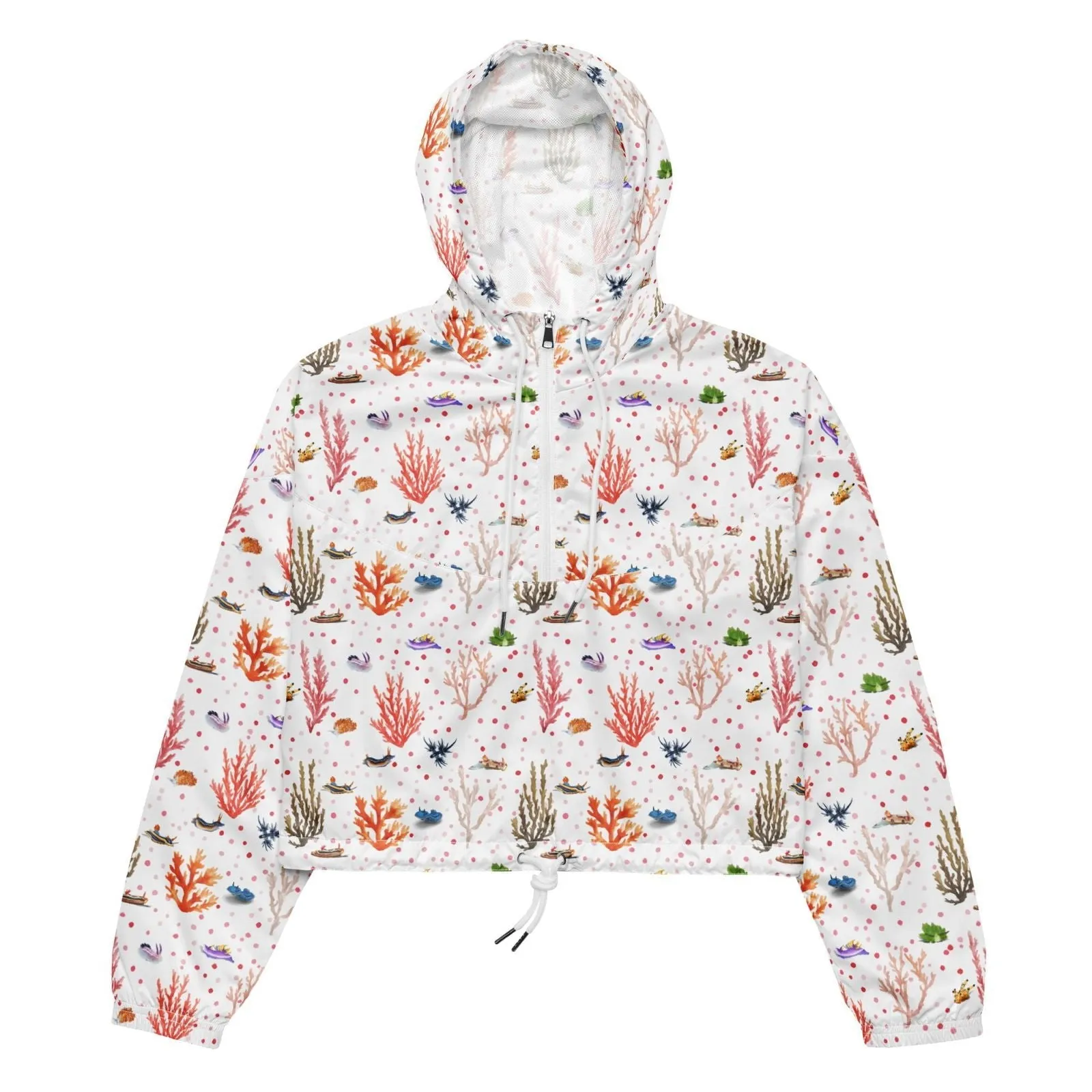 Nudibranch Bliss Women’s Cropped Windbreaker