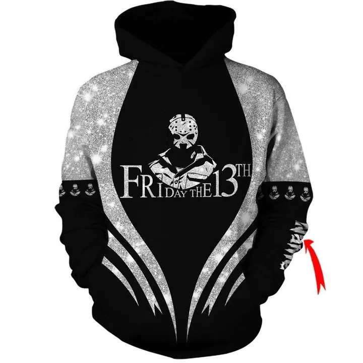 Personalized Friday The 13th Jason Voorhees Hoodie & Zip Hoodie