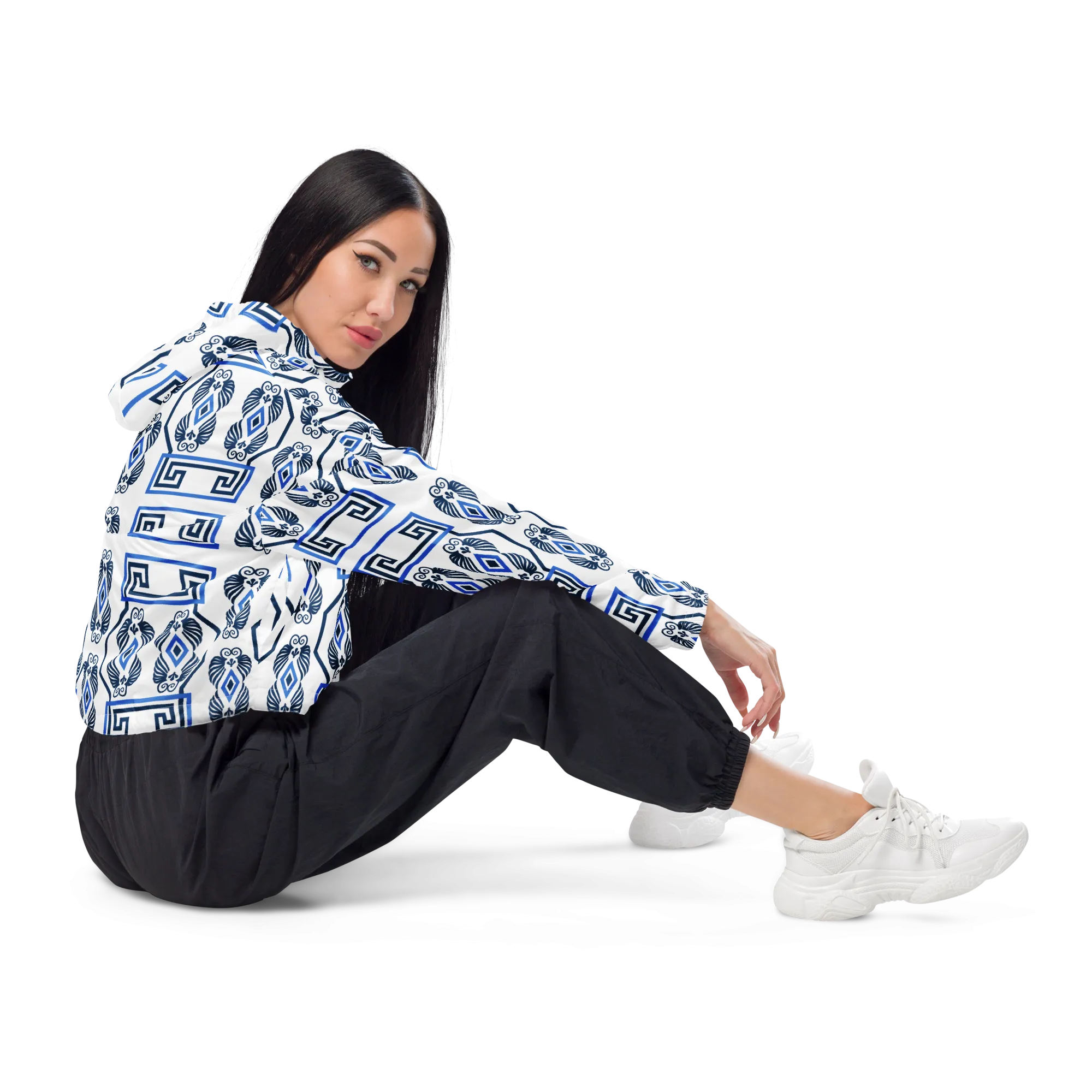 The Key Womens cropped windbreaker