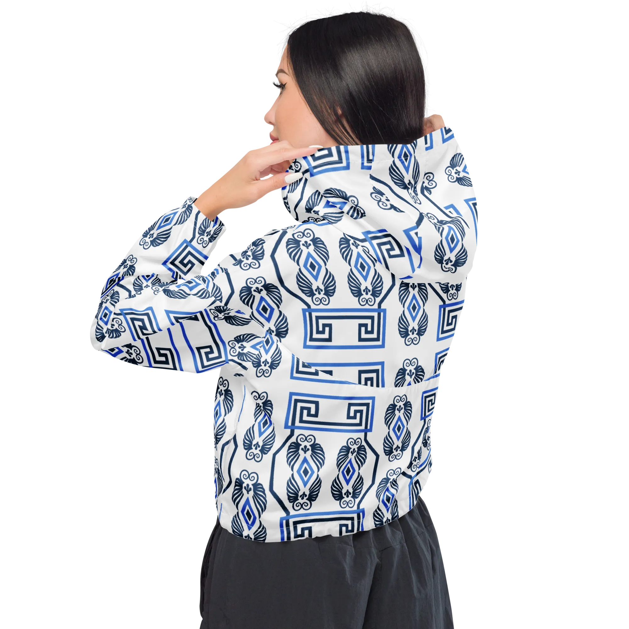 The Key Womens cropped windbreaker