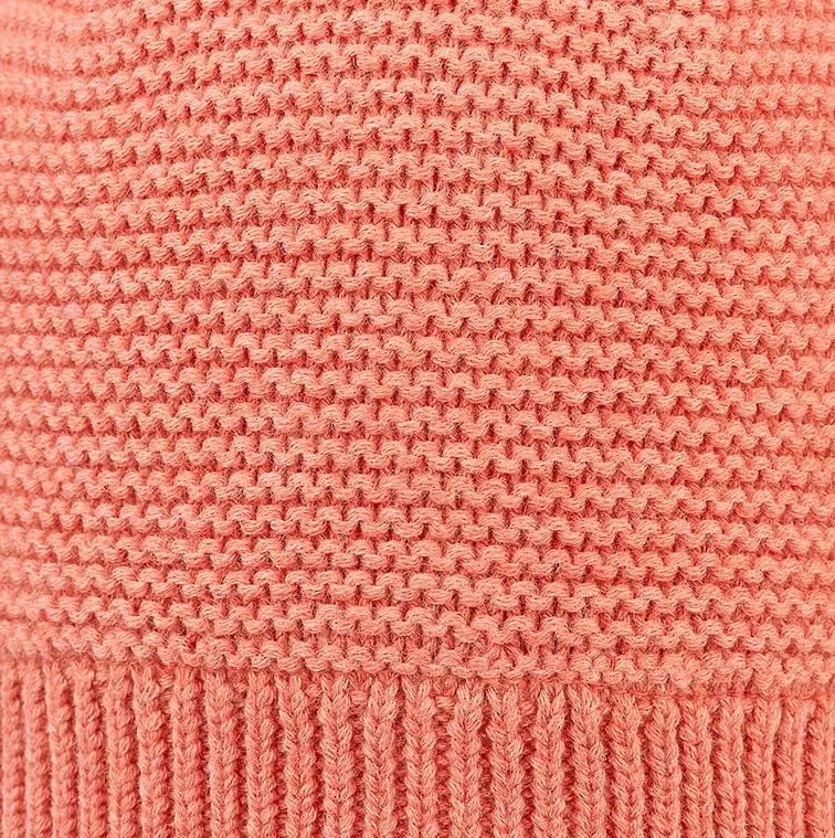 Toshi Organic Beanie - Snowy / Coral
