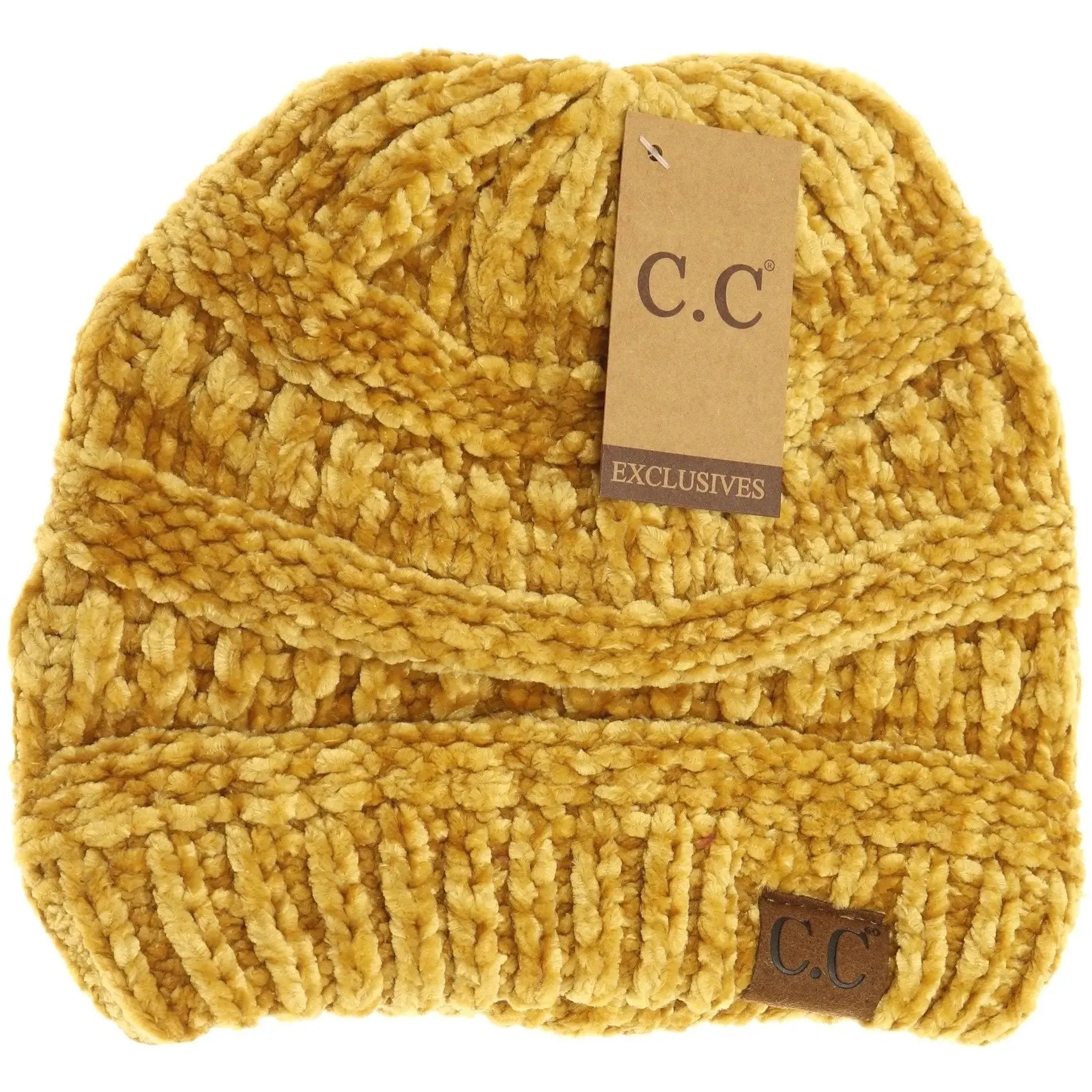 Women’s Classic Chenille CC Beanie – Ultra-Soft & Cozy Knit Hat