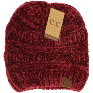 Women’s Classic Chenille CC Beanie – Ultra-Soft & Cozy Knit Hat