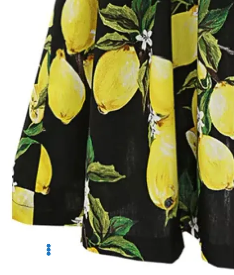 Womens Twin Set Dress • Lemon Print • Plus Size